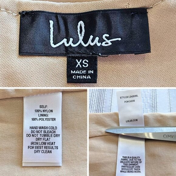 LULUS Mirasol Rose Gold Sequin Long Sleeve Bodycon Mini Dress Size XS - Picture 3 of 9